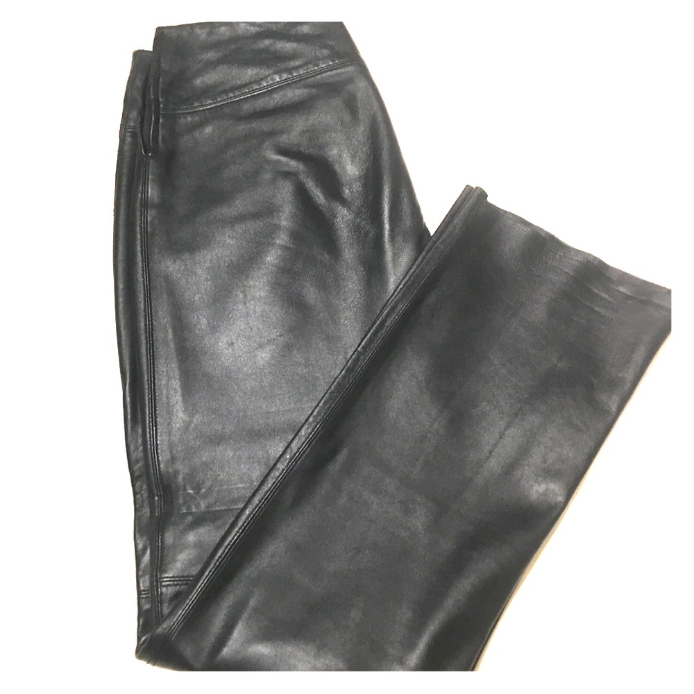 Express Genuine Black Leather Pants sz 5/6